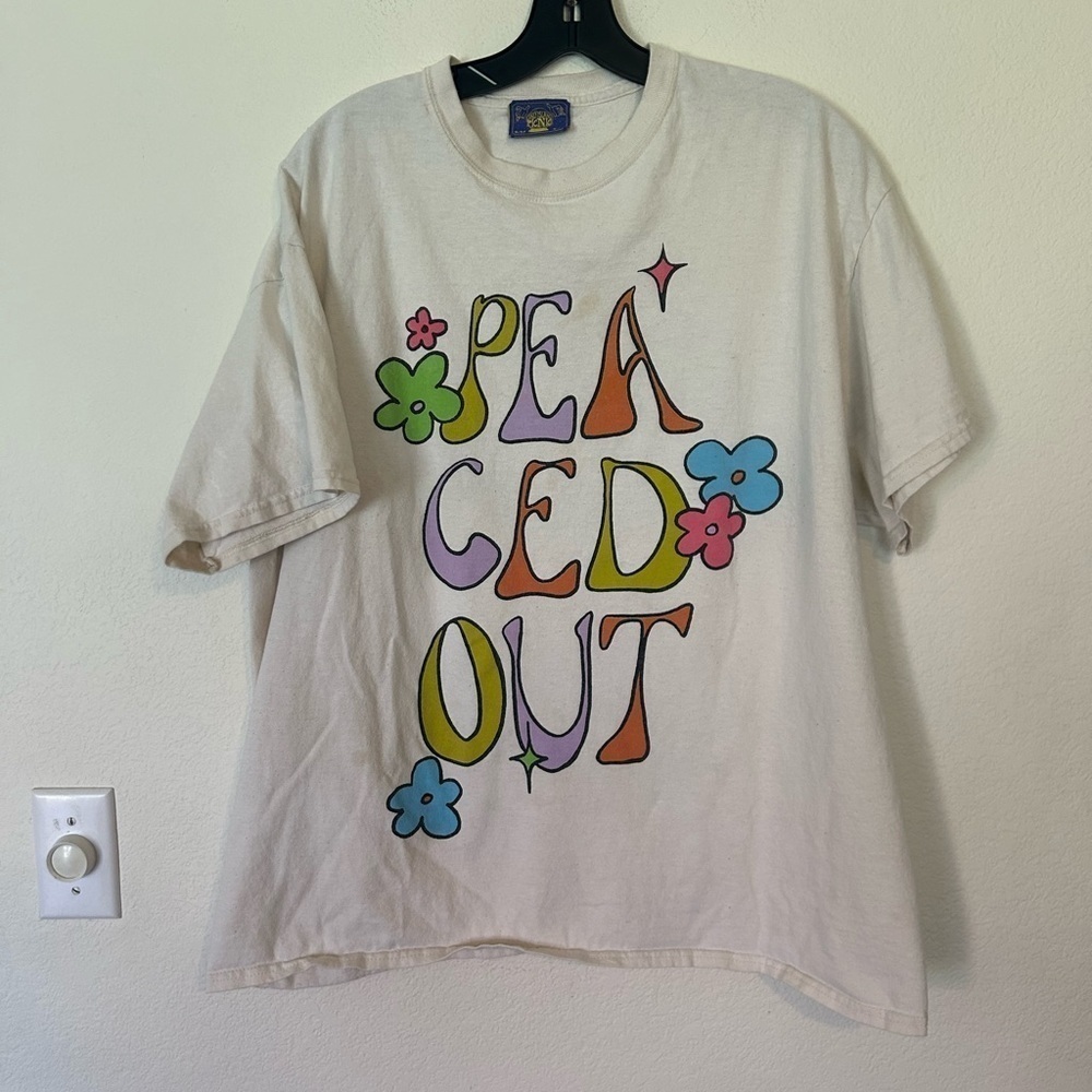 CONEY ISLAND PICNIC CIP Records Womens Oversized Graphic Tee Small/Medium